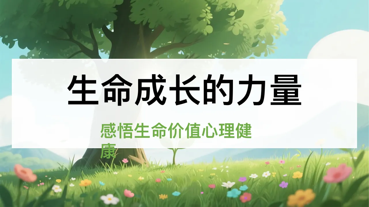 生命教育主题班会《生命成长的力量》 预览